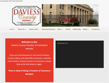 Tablet Screenshot of daviesscountychamber.com